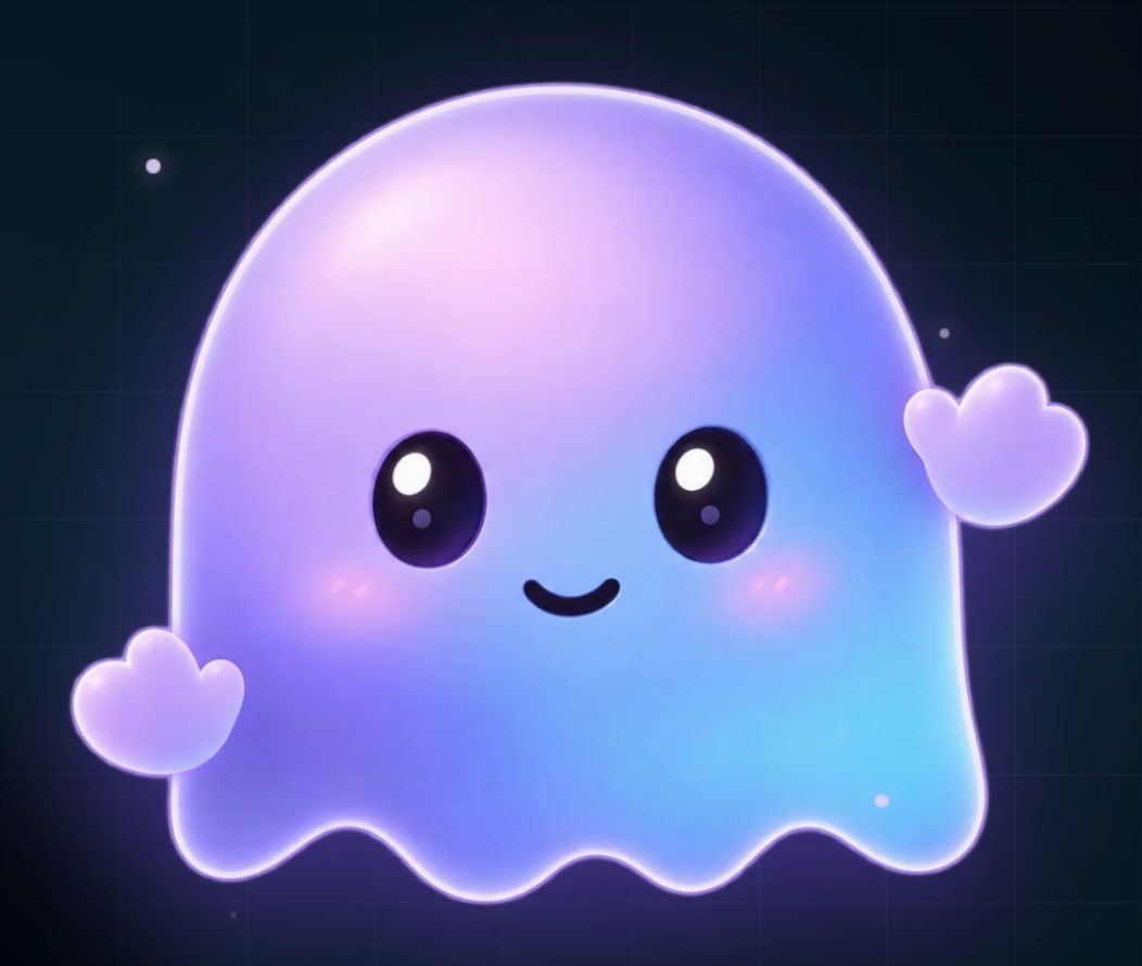 小灵 Lynn：紫蓝色、带着微笑的 Ghost